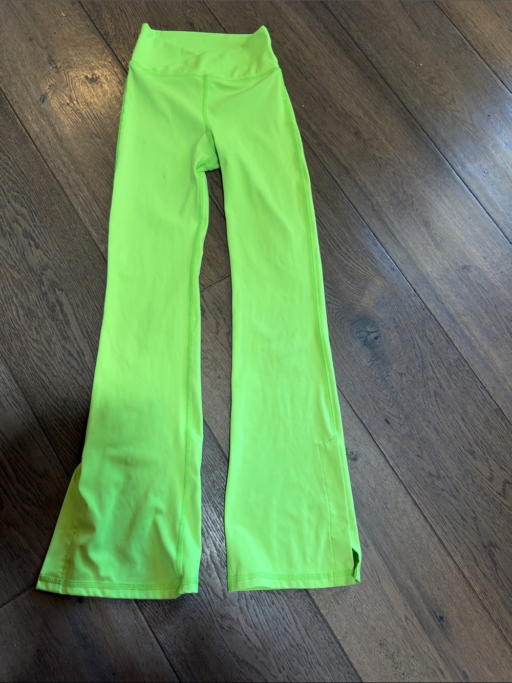 Tiger Friday Kids Neon Green Flared Active Leggings